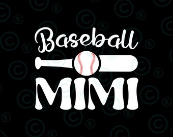 Baseball Mimi PNG Image, Baseball Grandma Black Design, Sublimation Designs Downloads, PNG File