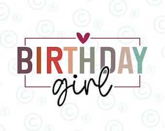 Birthday Girl svg png , Birthday Party Girl png svg , Youth Birthday Girl svg png, Birthday svg png . Birthday Girl svg png