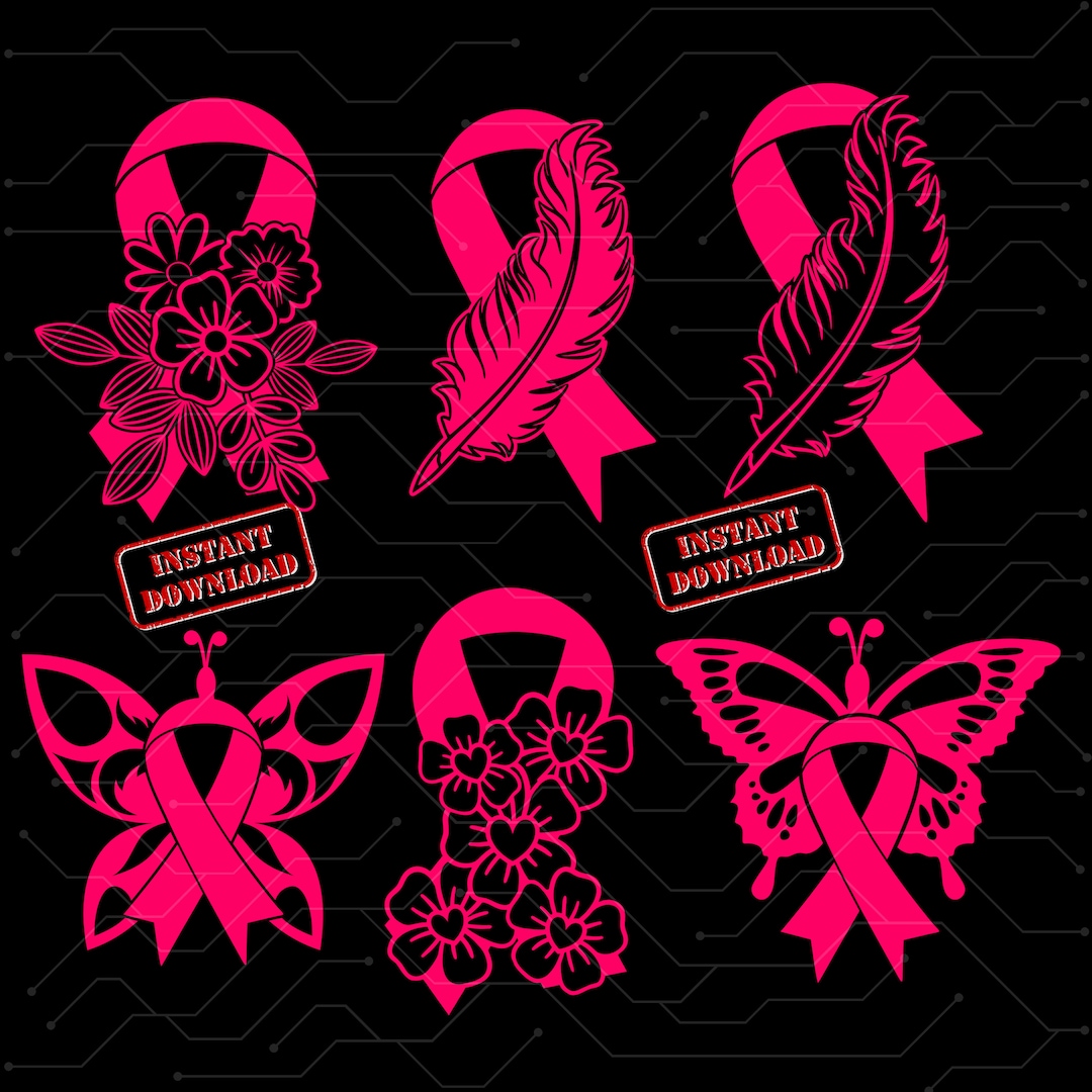 Awareness Ribbon Svg, Ribbon Vector, Cancer Awareness Ribbon Png, Pink