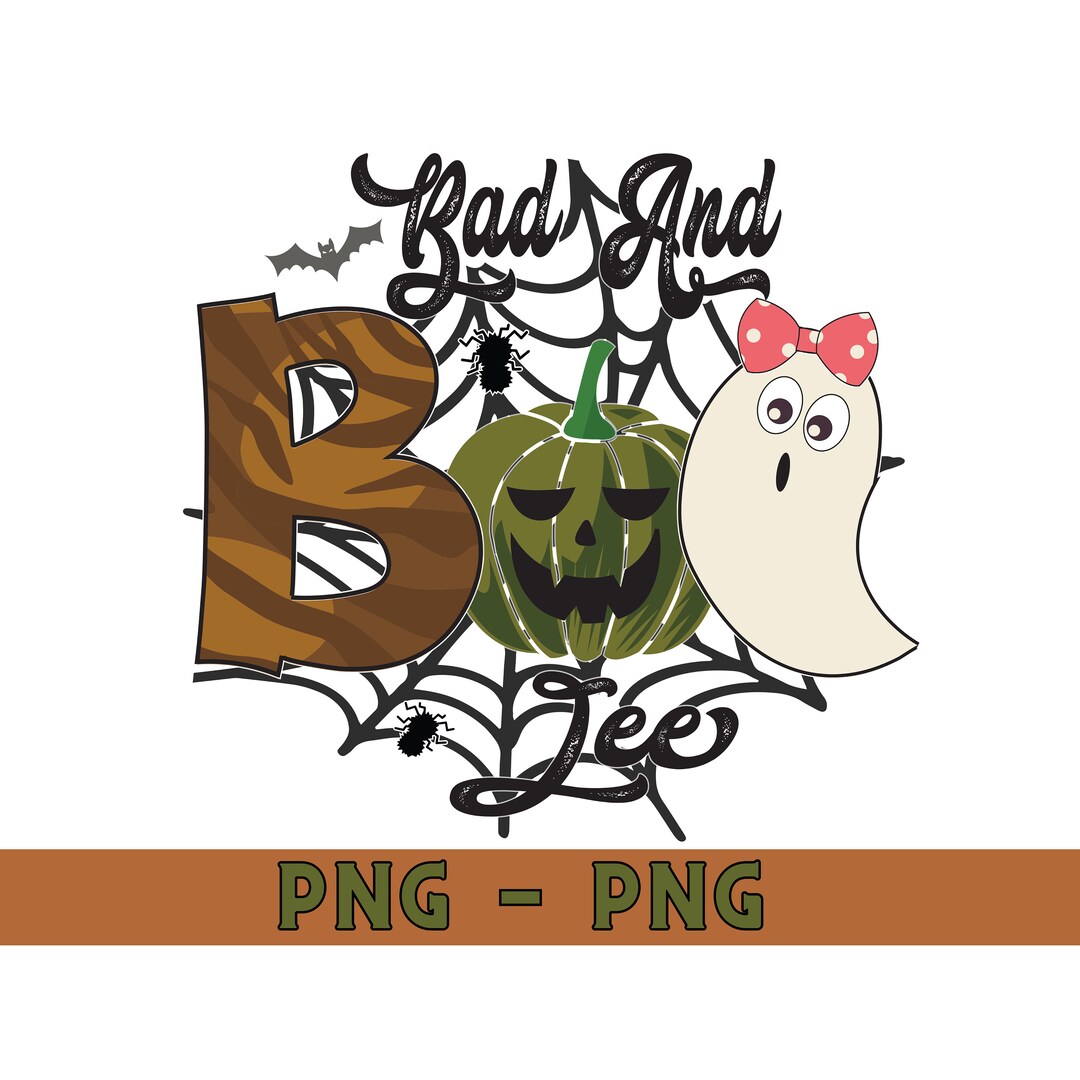 Ghost Bad and Boo-jee Halloween T-shirt Template | Instant Download SVG ...