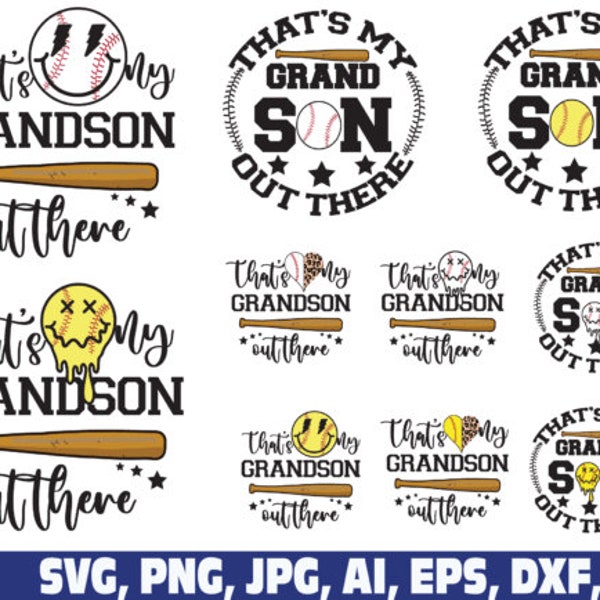 That's My Grandson Out There Svg png, Baseball Grandma Svg,Mother's Day Svg,Baseball Lover Svg,Grandson svg Grandson Svg,Softball Lover Gift