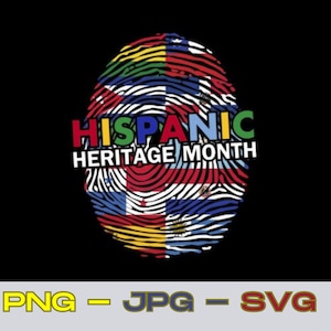 National Hispanic Heritage Month Celebration PNG, JPG, SVG- Embrace the Culture,National, Hispanic ,Heritage ,Month Proud ,Latino,  Latinx