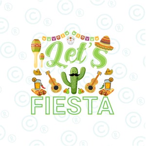 Let's fiesta png, sublimation design download, Mexican png, Cinco De Mayo, Mexico png, Mexican festival png, Fiesta png .