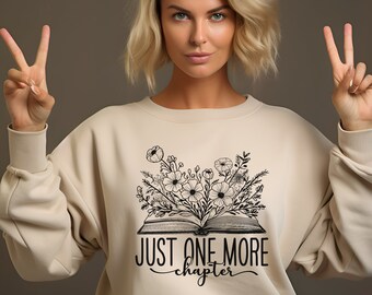 Buch mit Blumen png, Nur noch ein Kapitel png, Buchliebhaber png, Bücherwurm png, Florale Linie Kunst, Leselehrer png, Lehrer Shirt png