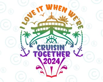 J'adore quand nous faisons une croisière ensemble Svg png, croisière voyage en famille svg png