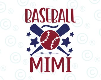 Baseball Mimi PNG Image, Baseball Grandma Black Design, Sublimation Designs Downloads, PNG File