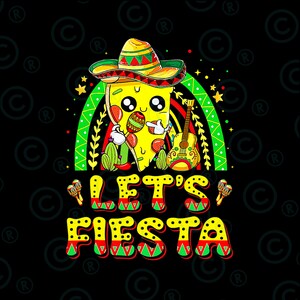 Let&#39;s fiesta png, sublimation design download, Mexican png,Cinco De Mayo,Mexico png Mexican festival png, Fiesta png