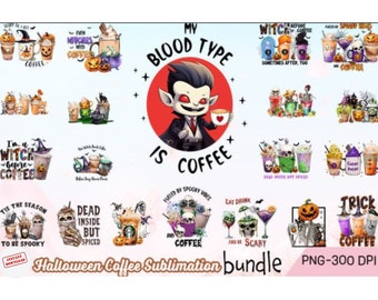 Fall Coffee Bundle Png , Halloween Coffee Latte Png Bundle, Pumpkin spice drinks, Pumpkin Coffee Png,Fall Autumn Png, Pumpkin Spice Iced Png