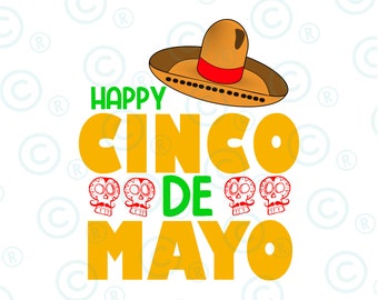 Happy Cinco de Mayo  png Svg, Mexican Fiesta Svg, Mexican Svg, Fiesta png  Svg, Cinco de Mayo Png, Fiesta Squad png Svg