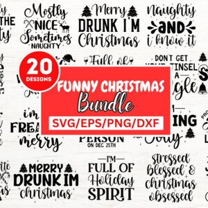 Paquete SVG de Navidad divertido, SVG travieso, SVG de Navidad para adultos, svg de invierno, SVG de Santa, vacaciones, camisa de Navidad divertida, archivo cortado Cricut