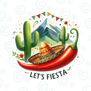 Let's fiesta png, sublimation design download, Mexican png,Cinco De Mayo,Mexico png Mexican festival png, Fiesta png