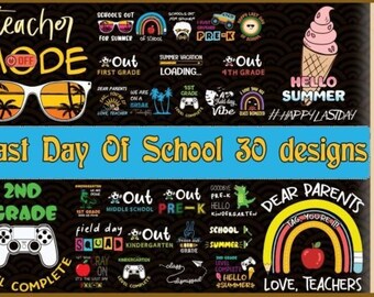 Happy Last Day Of School Svg, End of School Svg, Last Day of School svg, Teacher Summer Break Svg,Teacher Off Duty, Digital Download