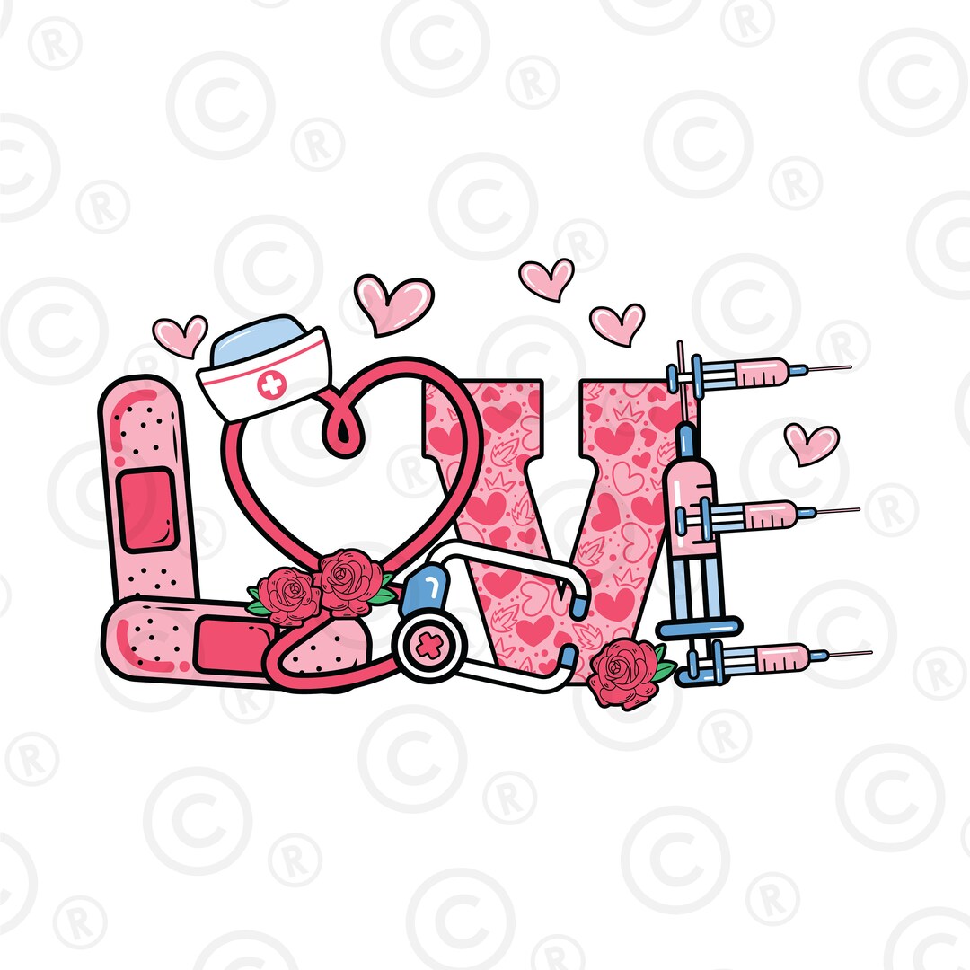 Love Nurse SVG Png/cut File / Cricut / Commercial Use / Silhouette ...