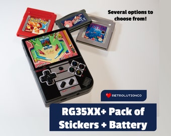 Anbernic RG35XX Plus Sticker + Batterieabdeckung