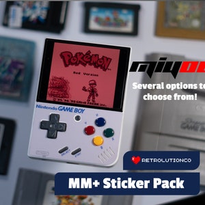 Miyoo Mini Plus Sticker set - 4 stickers total! Customization for Miyoo Mini Plus decal retro console themed