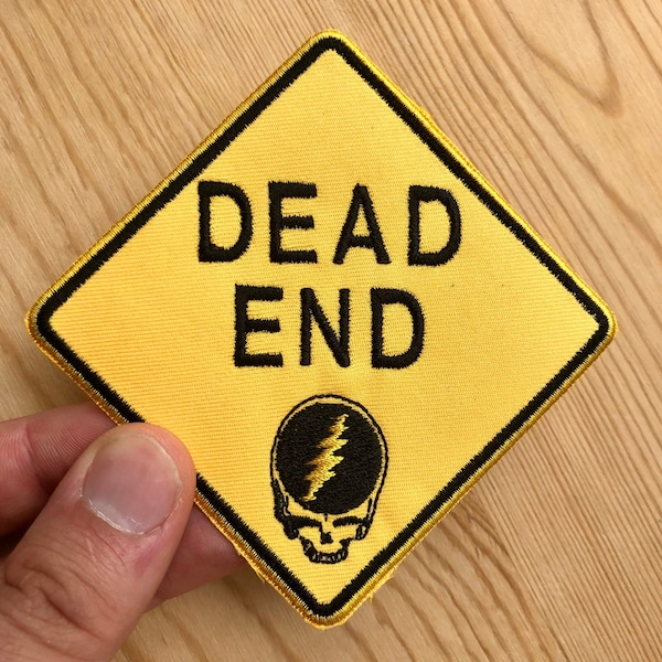 Grateful Dead Stealie "Dead End" Patch - 3 x 3" Grateful Dead Inspired Patch