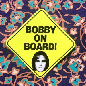 Grateful Dead Bob Weir Sticker - "Bobby on Board" Grateful Dead Inspired, Baby on Board Spoof (3x3" and 4x4" Sticker)
