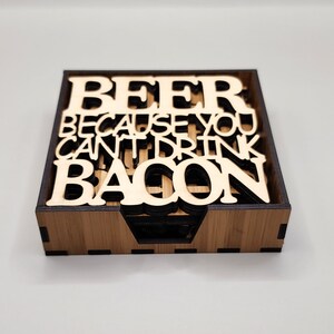 Laser Cut Funny Drink Coaster Files zdjęcie 6