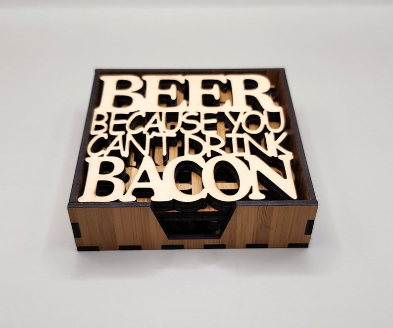 Laser Cut Funny Drink Coaster Files zdjęcie 6