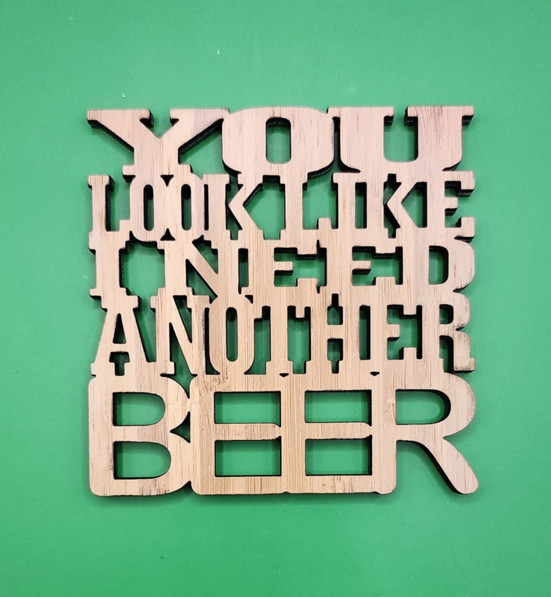 Laser Cut Funny Drink Coaster Files zdjęcie 2