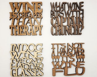 Humorous Wine Coasters