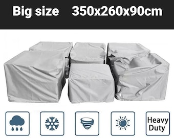 BIG SIZE Waterproof Garden Patio Furniture Cover for Table, Sofa, L-shaped sofa, Rain cover for Outdoor Furniture, Gifts for her, him