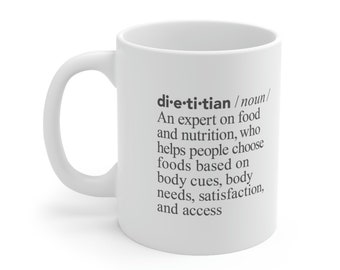 Dietitian Defined: Ceramic Mug 11oz