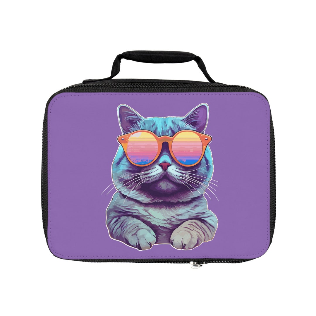 Cat Lunch Box, Unisex School Lunch Box, Back to School, Lunch Bag, Kids Lunch Box, Gift for Cat