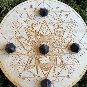 Blue Sandstone 6 Sided Pyramid