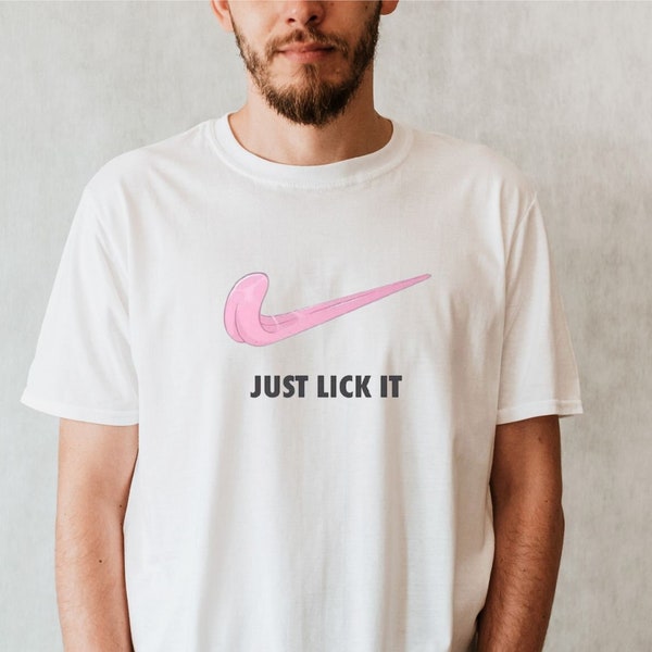 Just Do It Later UNISEX T-shirt - Just Lick It Funny pun sports tick novelty soft shirt