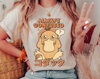 T-shirt doux en coton unisexe Always Confused