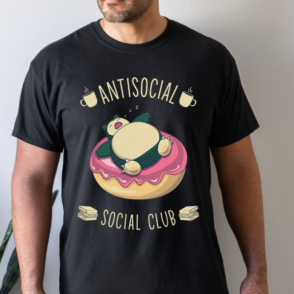 Unisex Antisocial Social Club funny novelty anime japanese tee