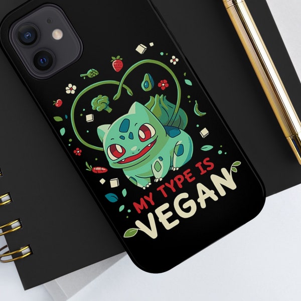 Tough iPhone Case Vegan plant based funny - iphone 14, 14 pro, 14 pro max, 13, 13 Mini, 13 Pro 13 Pro Max 12