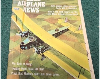 1966 December MODEL AIRPLANE News Magazine WWII Mosquito Fleet Biplane