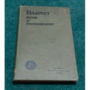 1903 The Barnet Book Of Photography Lenses Carbon Printing Portraits Nature
