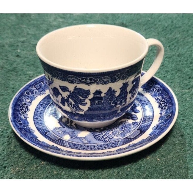 Blue willow saucers - Etsy 日本