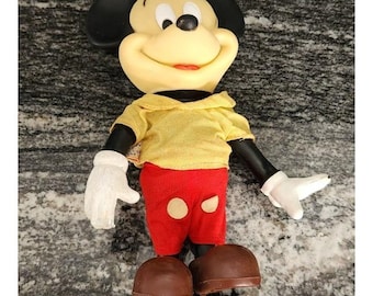 Vintage R. Dakin Co. Walt Disney Mickey Mouse Figure 8" Rubber Head Hong Kong