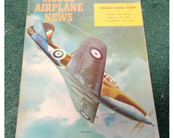 1960 February MODEL AIRPLANE NEWS Magazine Bell Aircobra Soviet Dragonfly Lark
