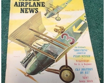 1966 August Model Airplane News Magazine Rumpler CV Billy Boy AG-1 Duster