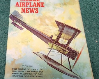 1965 March MODEL AIRPLANE NEWS Magazine Boeing B&W Pilatus Porter Hi-Fin