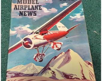 1958 May MODEL AIRPLANE NEWS Magazine Lockheed Vega Japanese Modeling Dizzy Boy