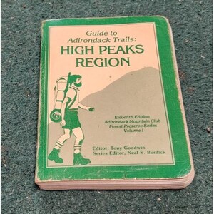1985 Anleitung für die Adirondack Spuren und der High Peaks Region mit großer Karte