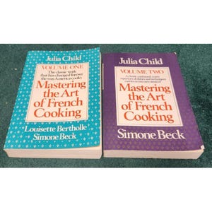 1983 Mastering The Art Of French Cooking Julia Child Volumes 1 & 2 Paperbacks