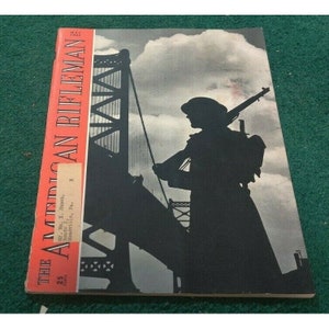 1942 May AMERICAN RIFLEMAN Magazine NRA Guerrilla Warfare .276 Pedersen Sporter