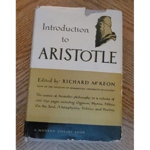 1947 Introduction To ARISTOTLE Metaphysics Politics Physics Modern Library ML248