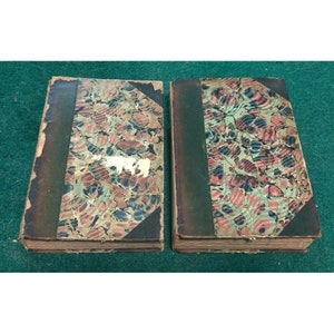Antique BOSWELL&#39;S Life Of SAMUEL JOHNSON Mowbray Morris 2 Volumes