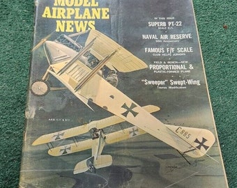 1966 July MODEL AIRPLANE News Magazine Naval Air Reserve F/F Scale AEG C-11 B-11