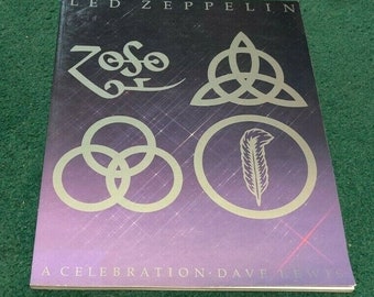 1991 Led Zeppelin A Feier von Dave Louis Trade Taschenbuch englische Rock Band