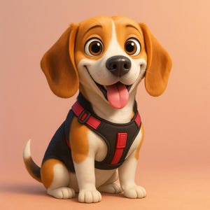 Pixar-Style Haustierportrait – Digitales Cartoonbild deines Hundes oder deiner Katze | Tierportrait als PNG/JPG/PDF