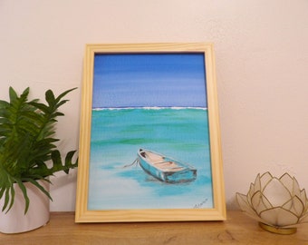 Rowboat on the Ocean Original